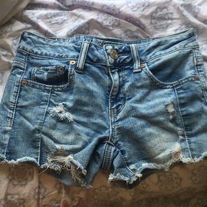 American eagle ripped shorts